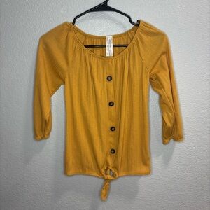 Girls Mustard Top